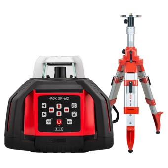 Комплект: ротационный нивелир RGK SP-612 + элевационный штатив RGK SH-170 Комплект: ротационный нивелир RGK SP-612 + элевационный штатив RGK SH-170