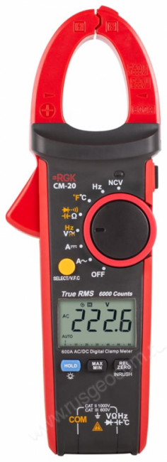 Токовые клещи RGK CM-20 с поверкой