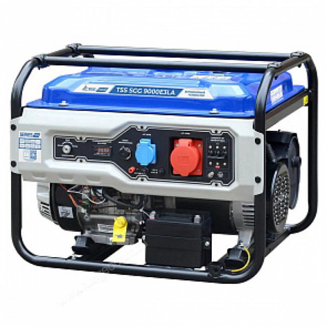Бензиновый генератор TSS SGG 9000E3LA + комплект ручек и колес TSS (190049)