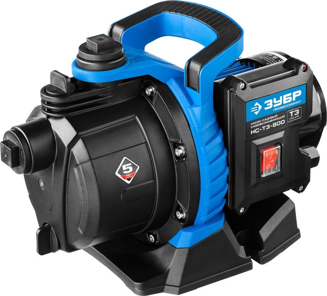 Поверхностный (садовый) центробежный насос, Профессионал НС-Т3-800 ЗУБР 800 Вт