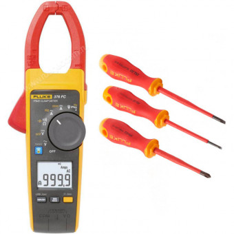 Комплект Fluke IB376L - токоизмерительные клещи Fluke 376 FC с набором отвёрток Комплект Fluke IB376L - токоизмерительные клещи Fluke 376 FC с набором отвёрток