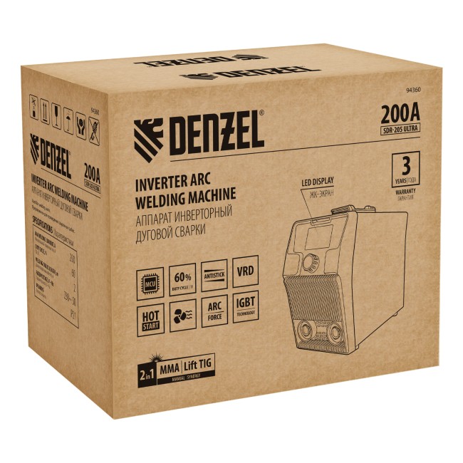 Аппарат сварочный SDR-205 Ultra Denzel