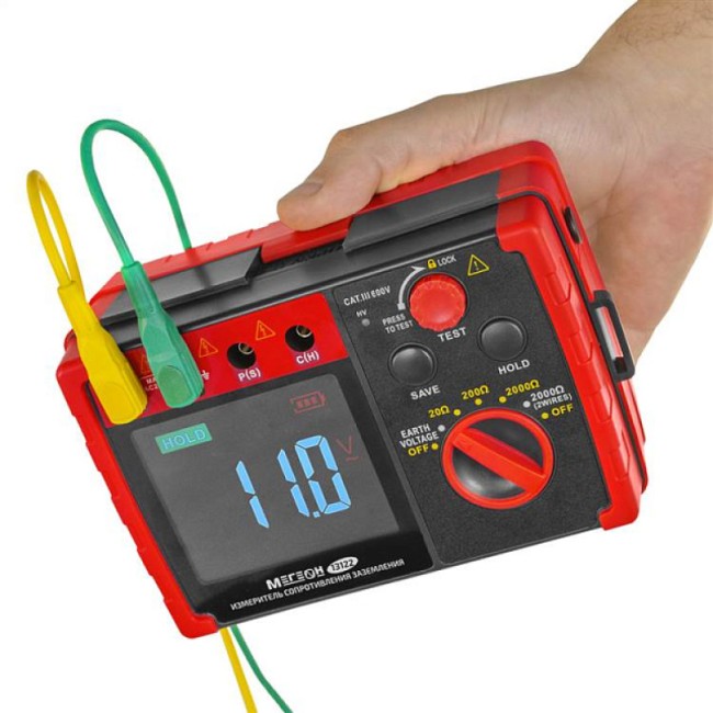 Измеритель сопротивления заземления (омметр) МЕГЕОН 13122