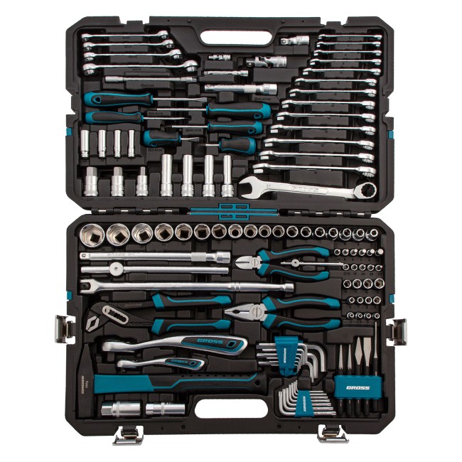 Набор инструментов 1/4", 1/2", CrV 115 предметов Gross