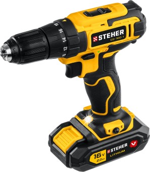 Дрель-шуруповерт CD-160-1 STEHER 1 АКБ