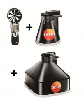 Комплект 1 Testo 417 анемометр с набором воронок