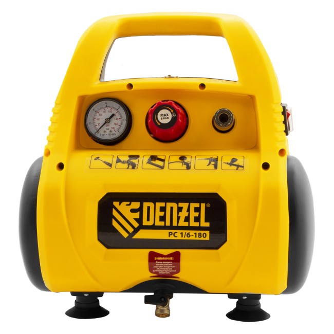 Компрессор воздушный безмасляный РС 1/6-180 Denzel