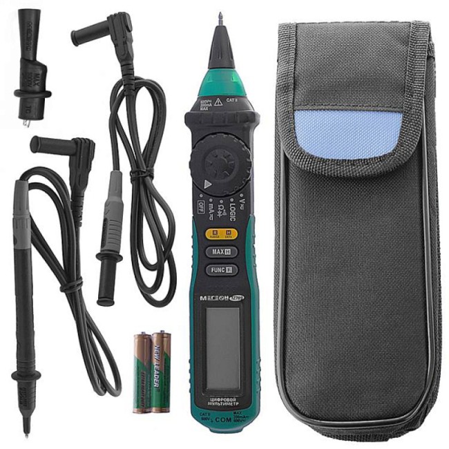 Мультиметр цифровой тип "ручка" МЕГЕОН 12789