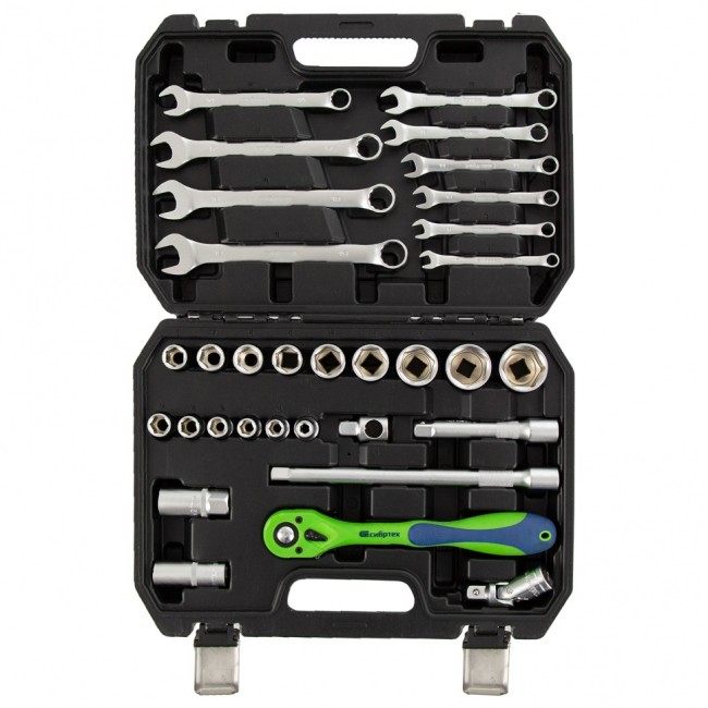 Набор инструментов 1/2" CrV 32 предмета Сибртех