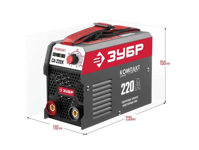 Cварочный аппарат инверторный КОМПАКТ СА-220К ЗУБР ММА