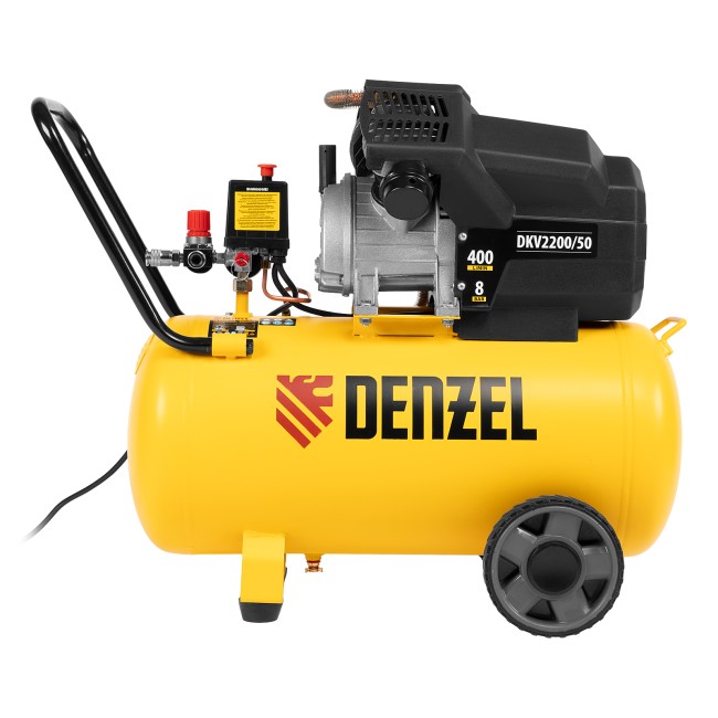 Компрессор воздушный коаксиальный DKV2200/50 Х-PRO Denzel Компрессор воздушный коаксиальный DKV2200/50 Х-PRO Denzel