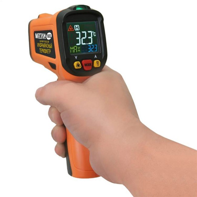 Инфракрасный термометр с термопарой МЕГЕОН 16802