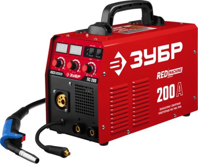 Сварочный полуавтомат инверторный ПС-200 ЗУБР MIG-MAG / ММА