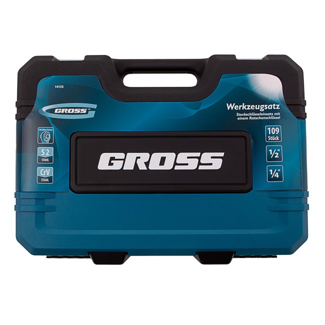 Набор инструментов 1/4", 1/2" CrV 109 предметов Gross