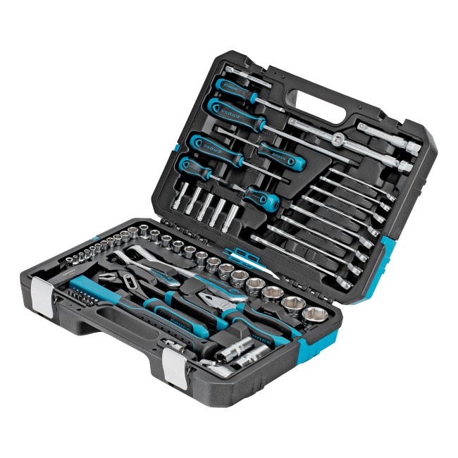 Набор инструментов 1/4", 1/2" CrV 76 предметов Gross