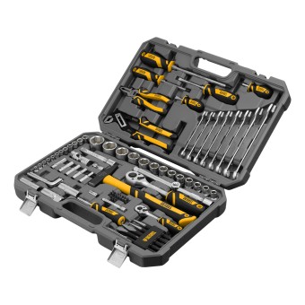 Набор инструментов 1/2", 1/4" 84 предмета Denzel