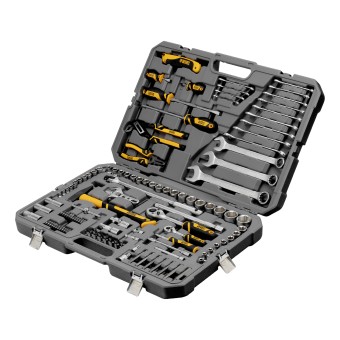 Набор инструментов 1/2", 1/4" 122 предмета Denzel