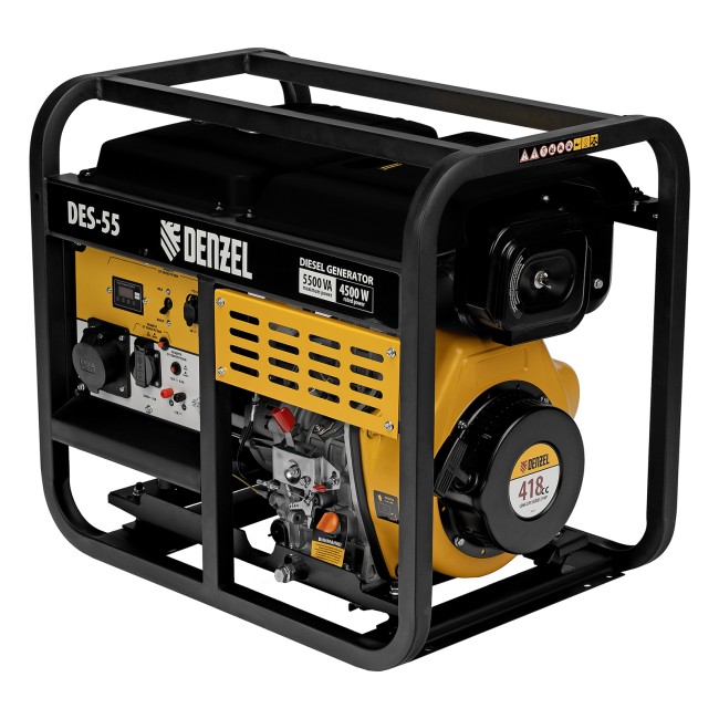 Генератор дизельный DES-55, 5,5 кВт Denzel