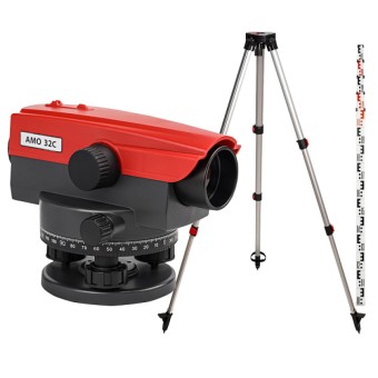 Комплект оптический нивелир AMO 32C + штатив RGK S2-N + рейка AMO S56 Комплект оптический нивелир AMO 32C + штатив RGK S2-N + рейка AMO S56