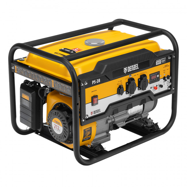 Генератор бензиновый PS 28, 2.8 кВт Denzel Генератор бензиновый PS 28, 2.8 кВт Denzel
