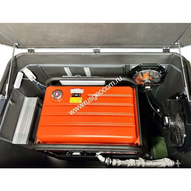 Тихий зимний кожух для генератора 1600 RAL 7024 (2 вентилятора)