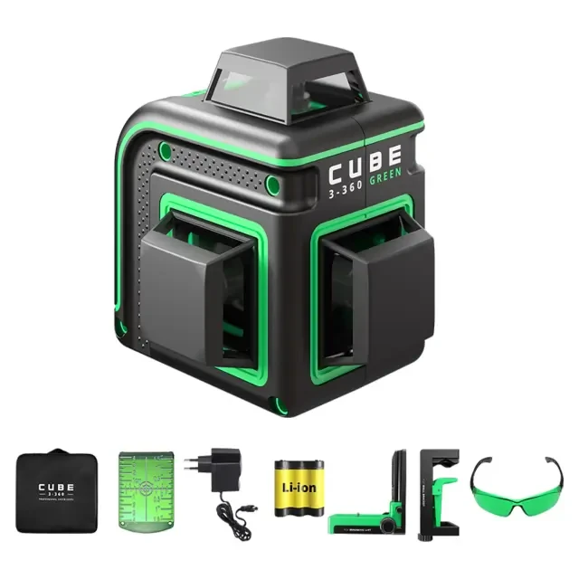 Лазерный уровень ADA Cube 3-360 GREEN Home Edition