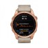 Часы Garmin Fenix 7S Sapphire Solar титановый цвета розовое золото с песчаным кожаным ремешком