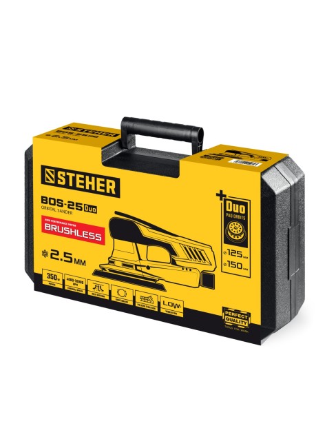 Орбитально-шлифовальная машина BOS-25 Duo STEHER