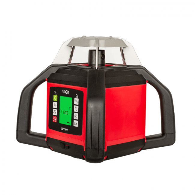 Комплект: ротационный нивелир RGK SP-500 + штатив, рейка