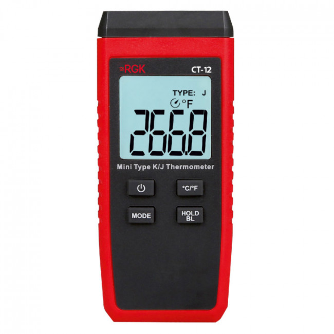 Термометр RGK CT-12 с погружным зондом температуры TR-10W с поверкой