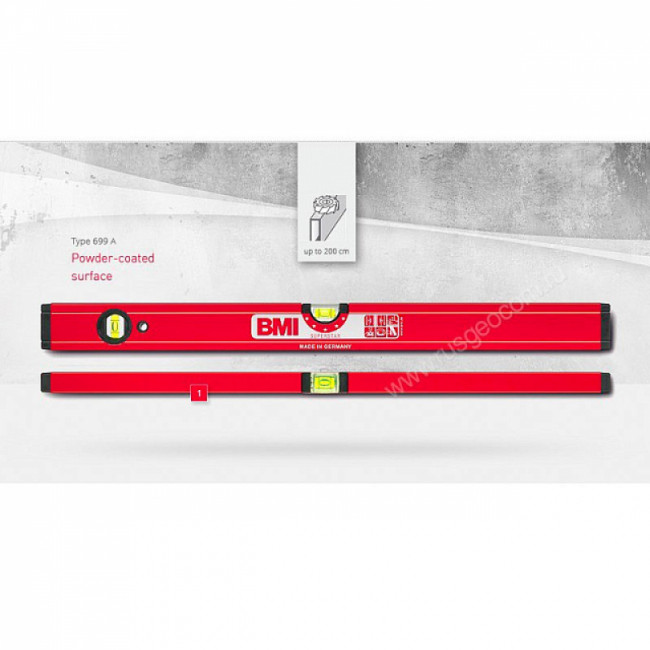 Строительный уровень BMI Superstar 699A 120 см