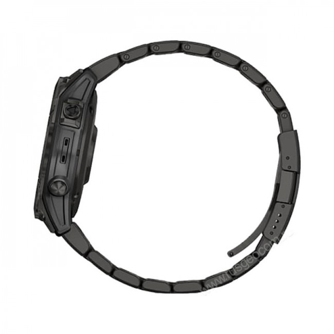 Часы Garmin Fenix 7 Sapphire Solar титановый угольно-серый DLC с угольно-серым титановым DLC браслетом