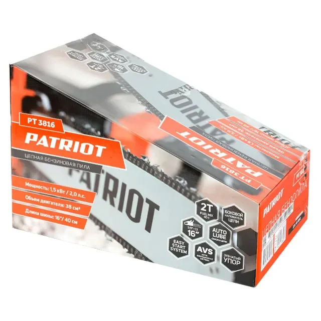 Цепная бензиновая пила Patriot PT 3816