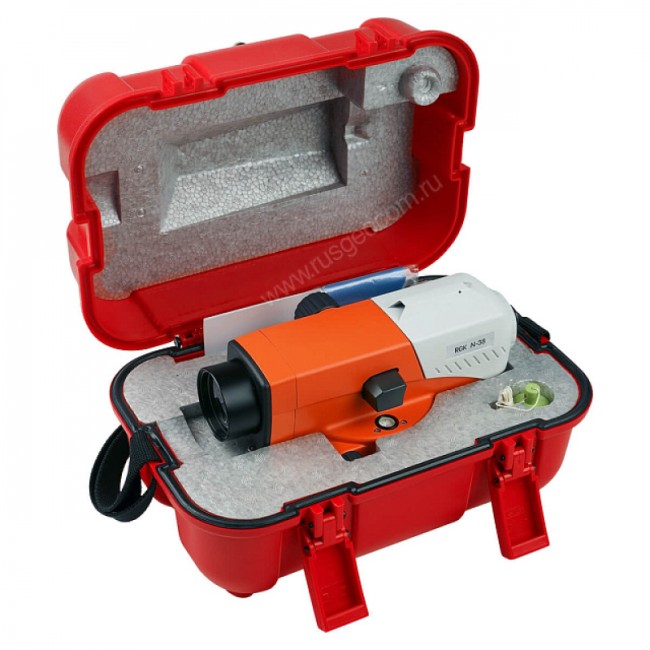 Комплект оптический нивелир RGK N-38 с поверкой + штатив S6-N + рейка RGK TS-7