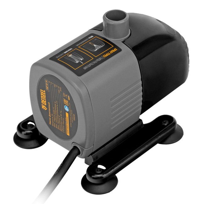 Насос фонтанный FNP18-14, 18 Вт, подъем 1,4 м, 750 л/ч, колокольчик/каскад Denzel Насос фонтанный FNP18-14, 18 Вт, подъем 1,4 м, 750 л/ч, колокольчик/каскад Denzel