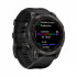Часы Garmin Fenix 7 Sapphire Solar титановый черный DLC с черным ремешком