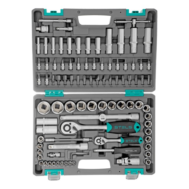 Набор инструментов 1/2", 1/4", CrV 94 предмета Stels