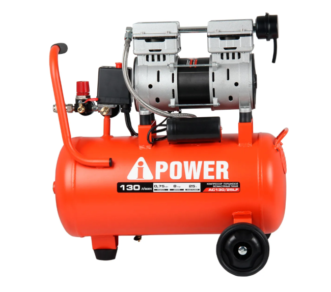 Компрессор поршневой безмасляный AC130/25LF A-iPower