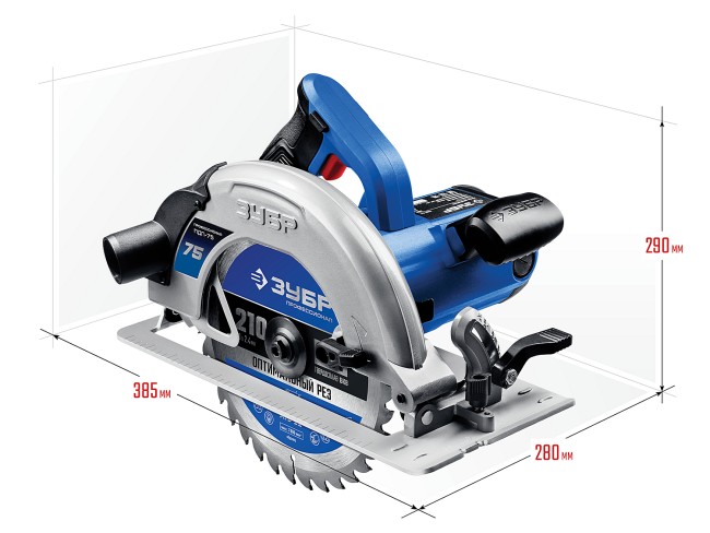 Циркулярная пила ПДП-75 ЗУБР