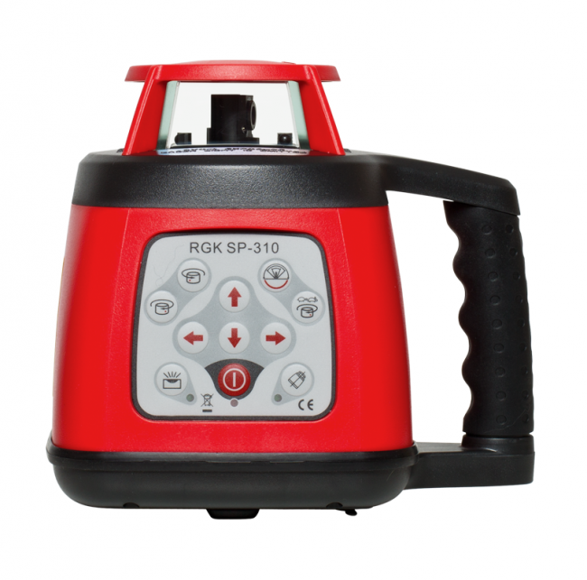 Комплект: ротационный нивелир RGK SP-310 + штатив, рейка